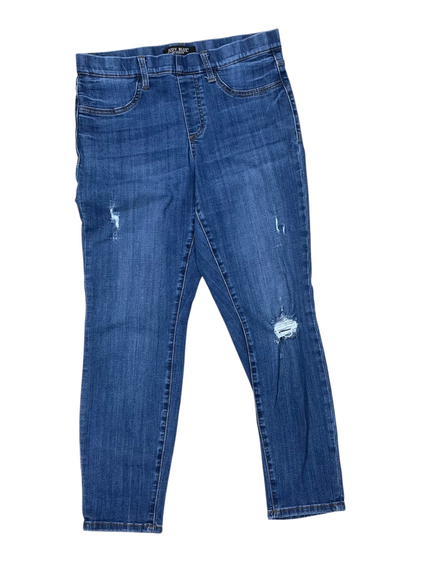 Jeans Straight By Judy Blue In Blue Denim, Size:10