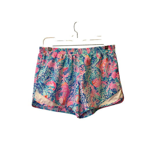 Shorts Designer By Lilly Pulitzer In Blue & Pink, Size:M