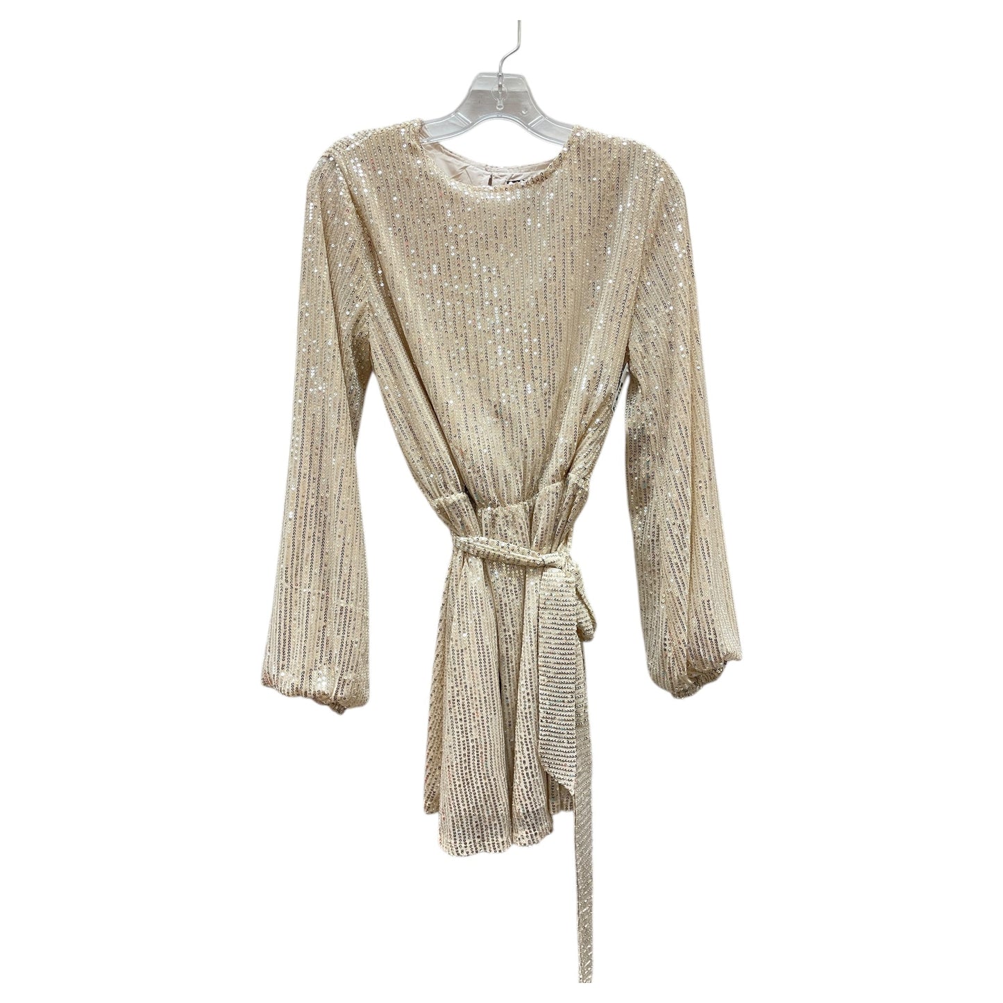 Dress Party Midi By Forever 21 In Beige, Size: L