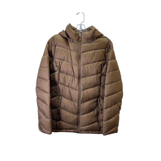 Jacket Puffer & Quilted By Charter Club In Tan, Size:M