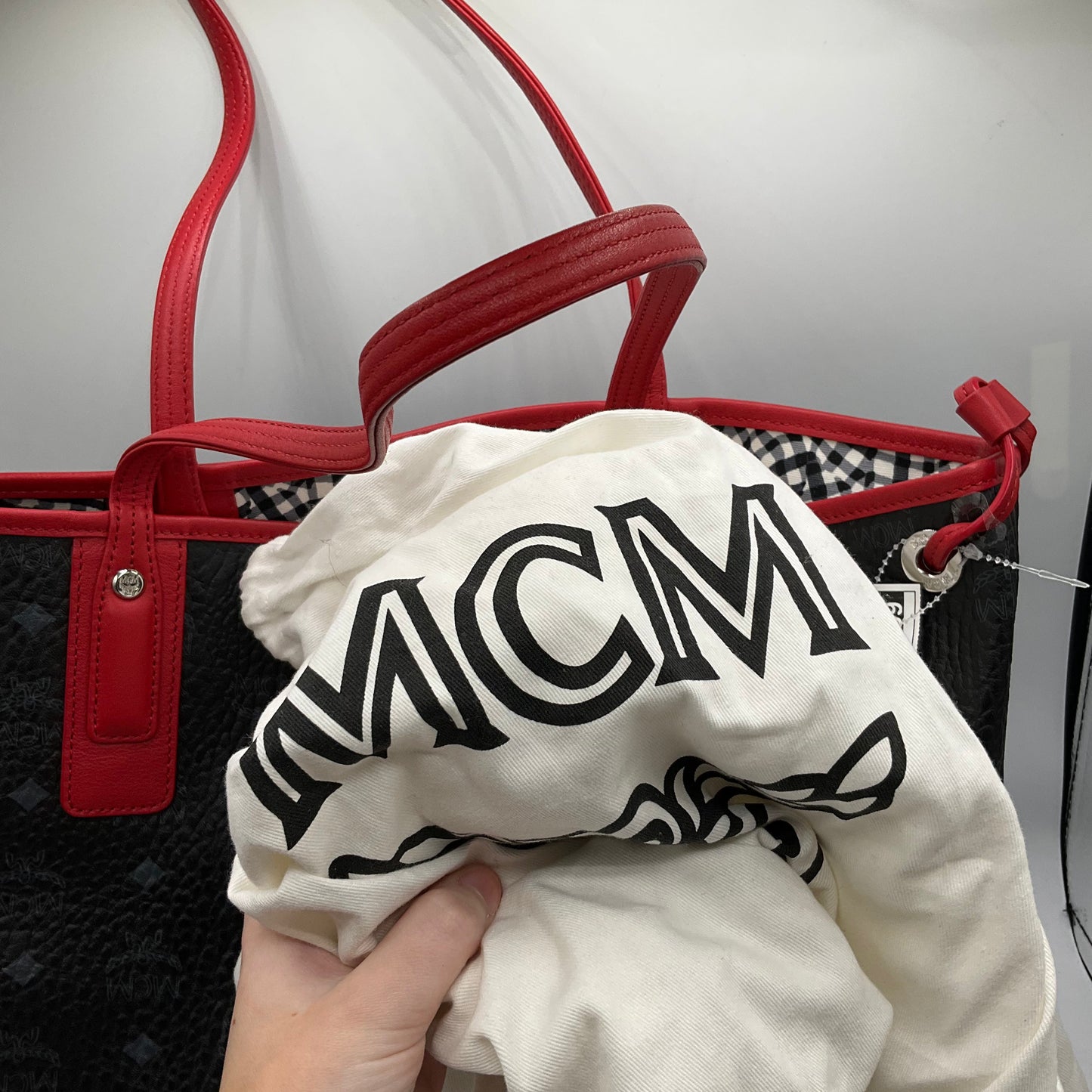 Handbag Luxury Designer By Mcm, Size: Medium
