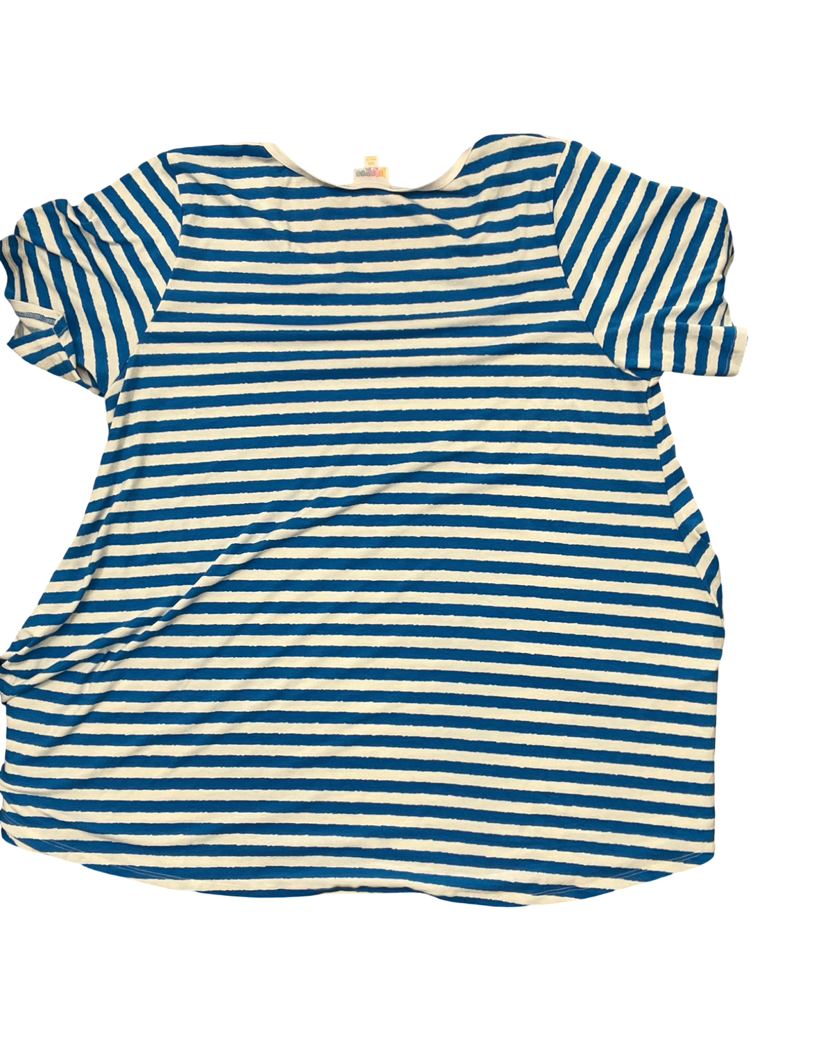Top Ss By Lularoe In Blue & White, Size:3X