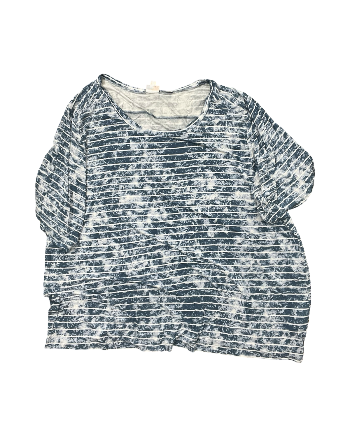 Top Ss By Lularoe In Blue & White, Size:3X