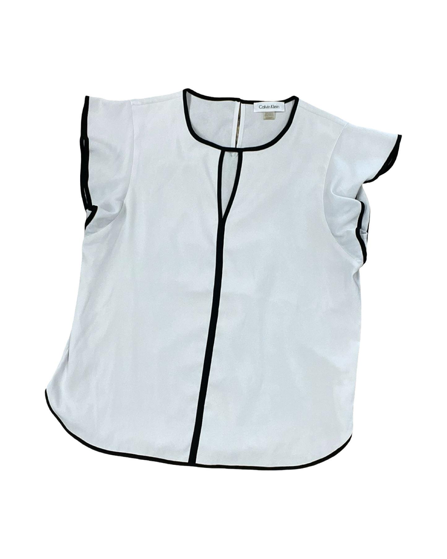 Top Ss By Calvin Klein In Black & White, Size:S