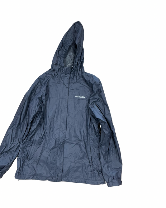 Coat Raincoat By Columbia In Black, Size:L