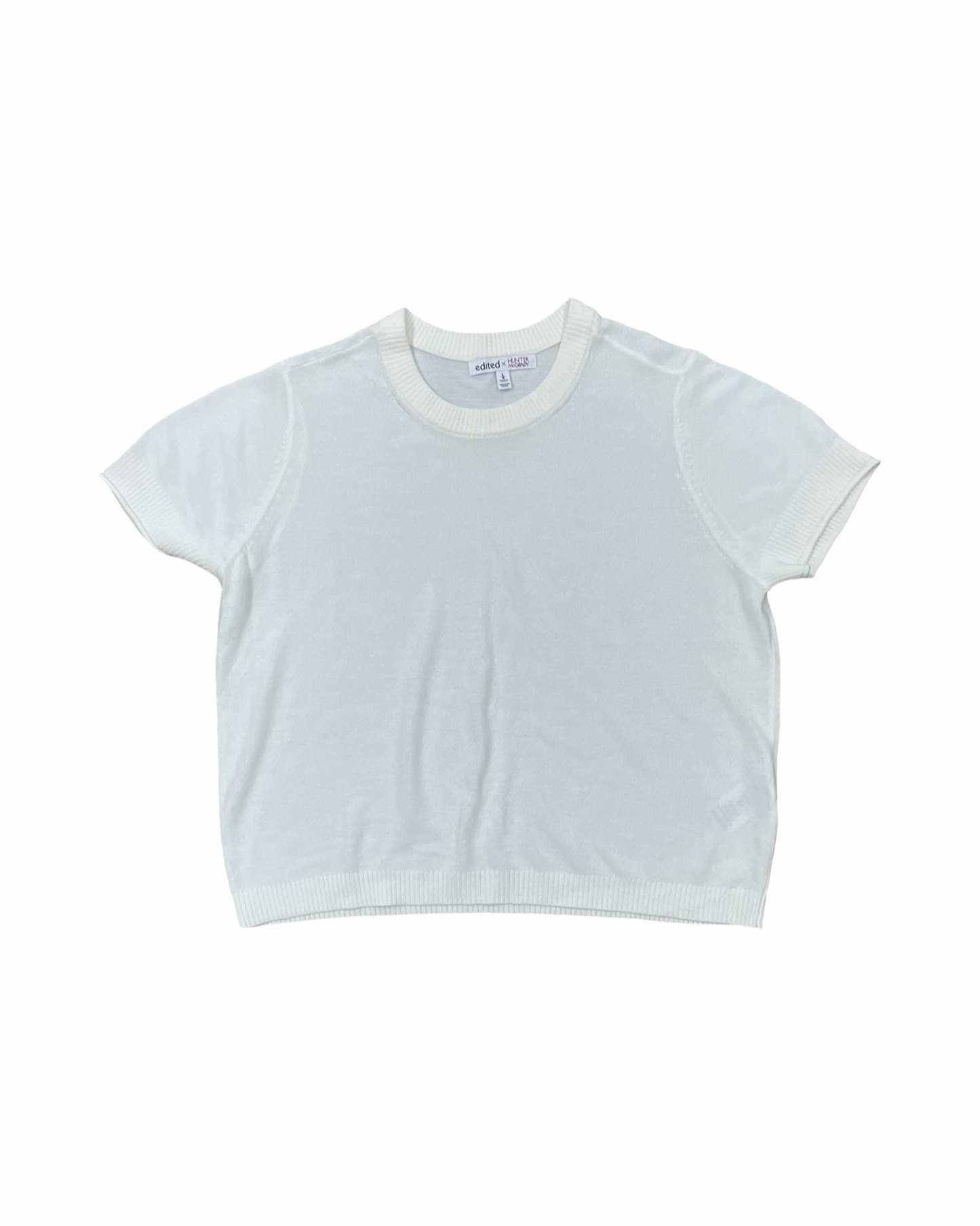Top Ss By Clothes Mentor In Cream, Size:L