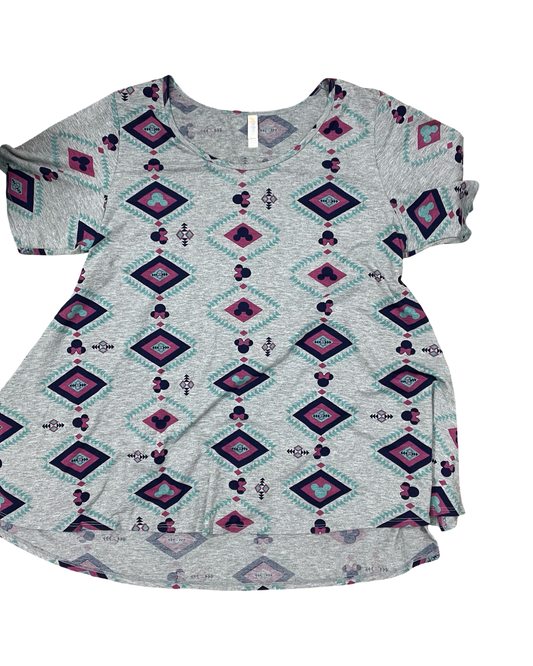 Top Ss By Lularoe In Grey, Size:3X