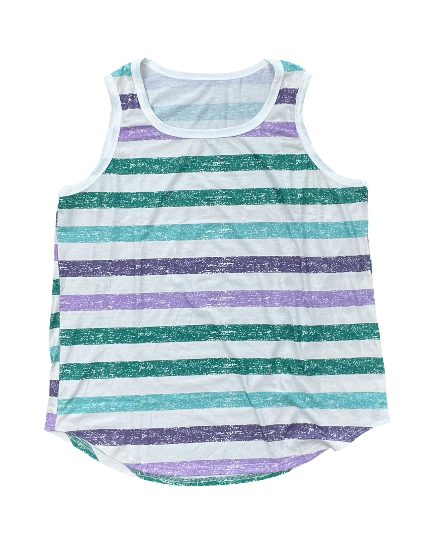 Top Sleeveless By Clothes Mentor In Cream & Purple, Size:Xl