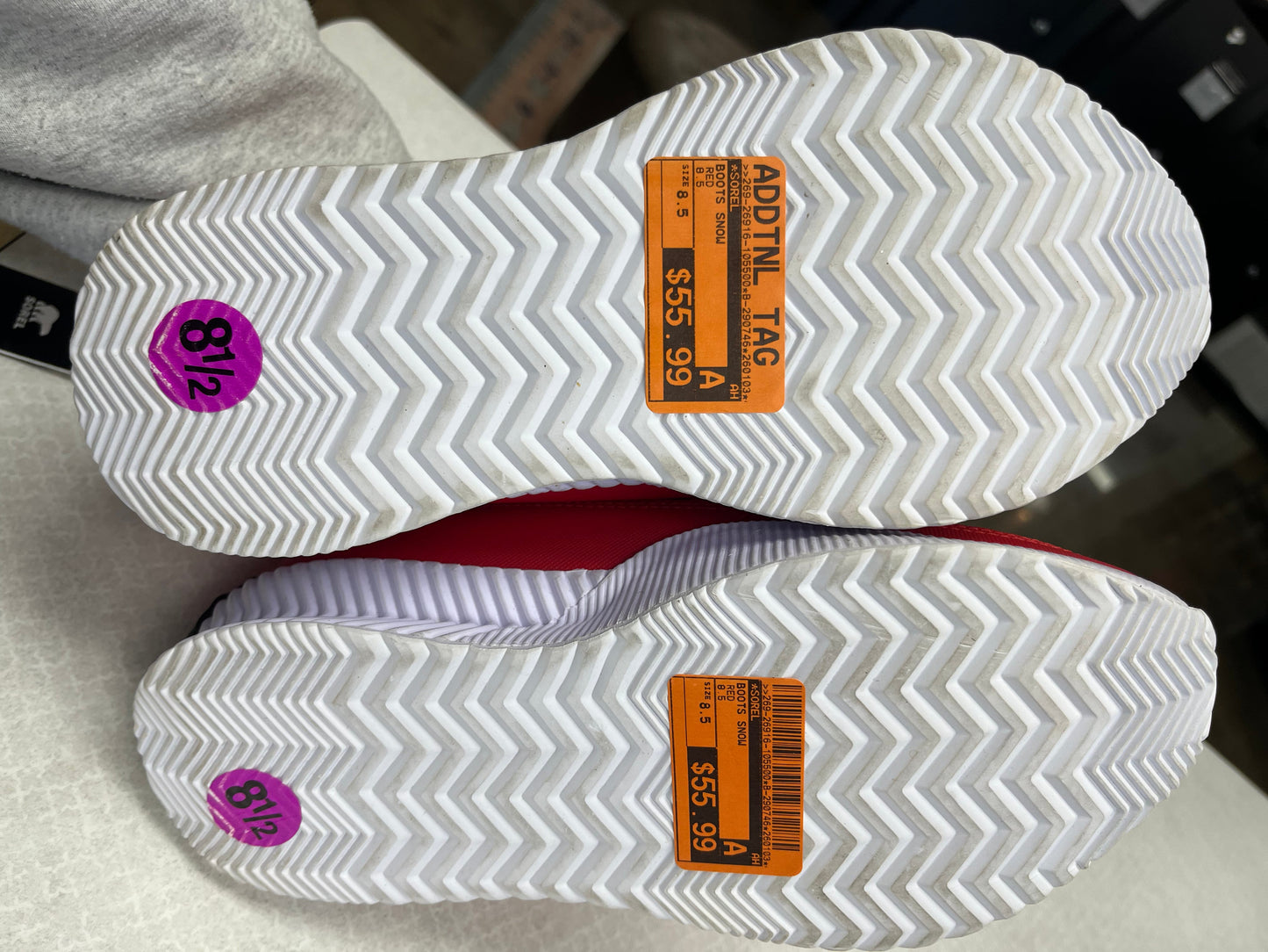 Boots Snow By Sorel In Red, Size:8.5