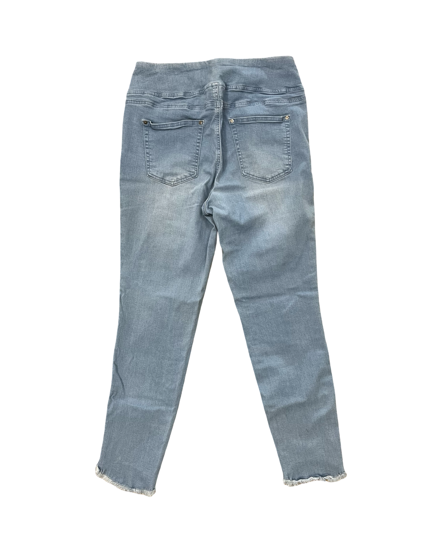 Jeans Straight By Belle By Kim Gravel In Blue Denim, Size:12