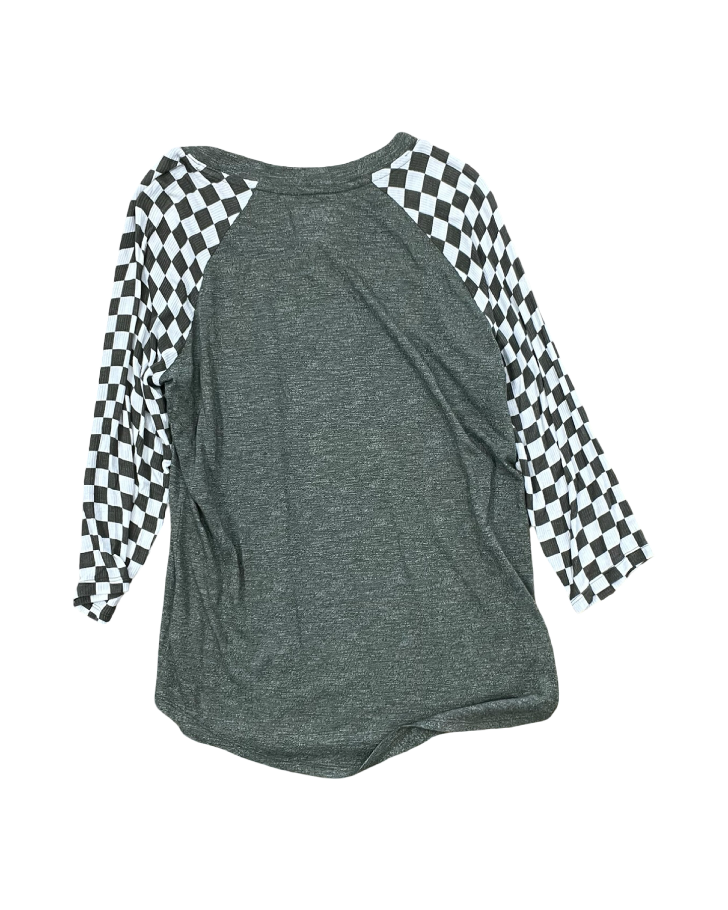 Top 3/4 Sleeve By Maurices In Green & White, Size:M