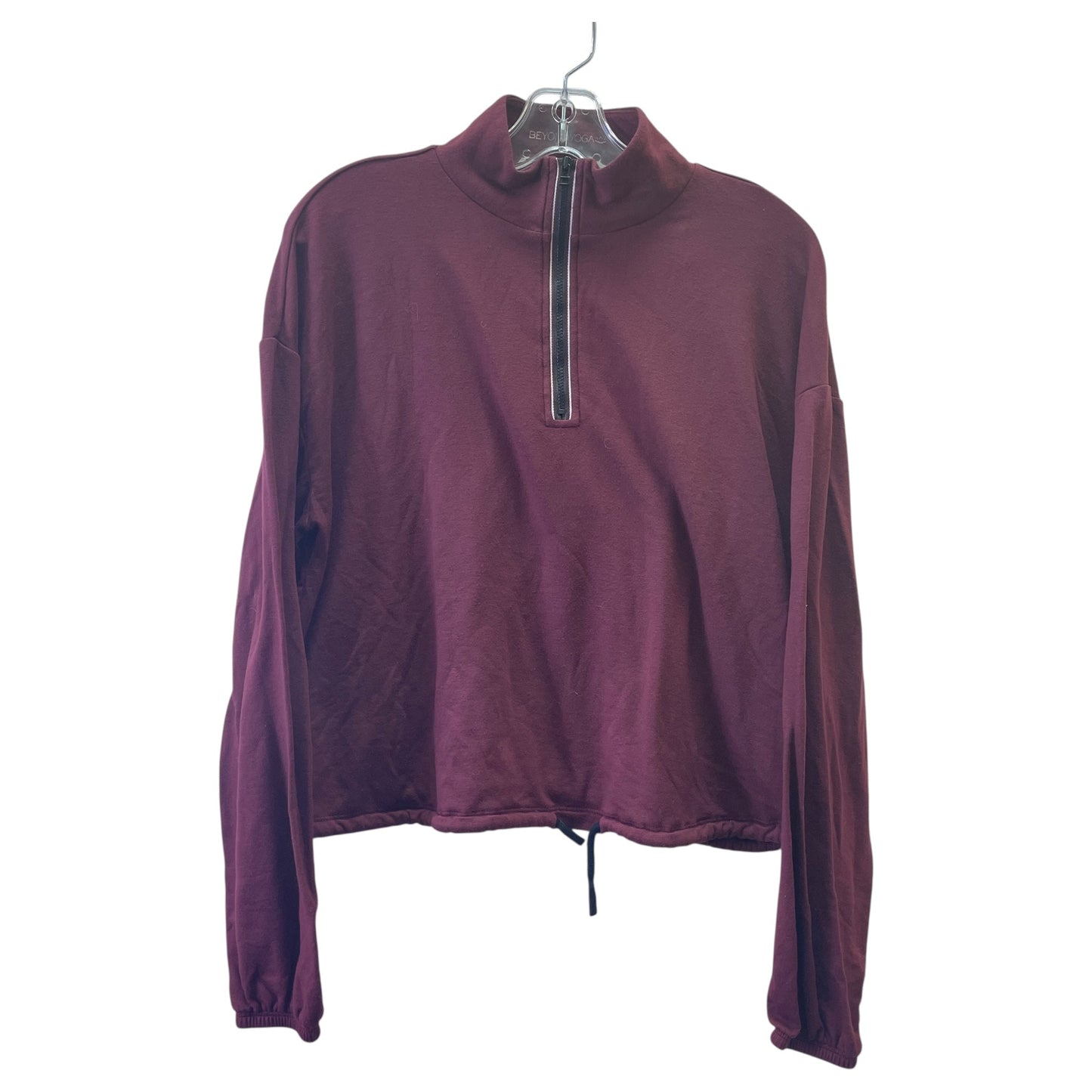 Athletic Sweatshirt Collar By Beyond Yoga In Maroon, Size:S