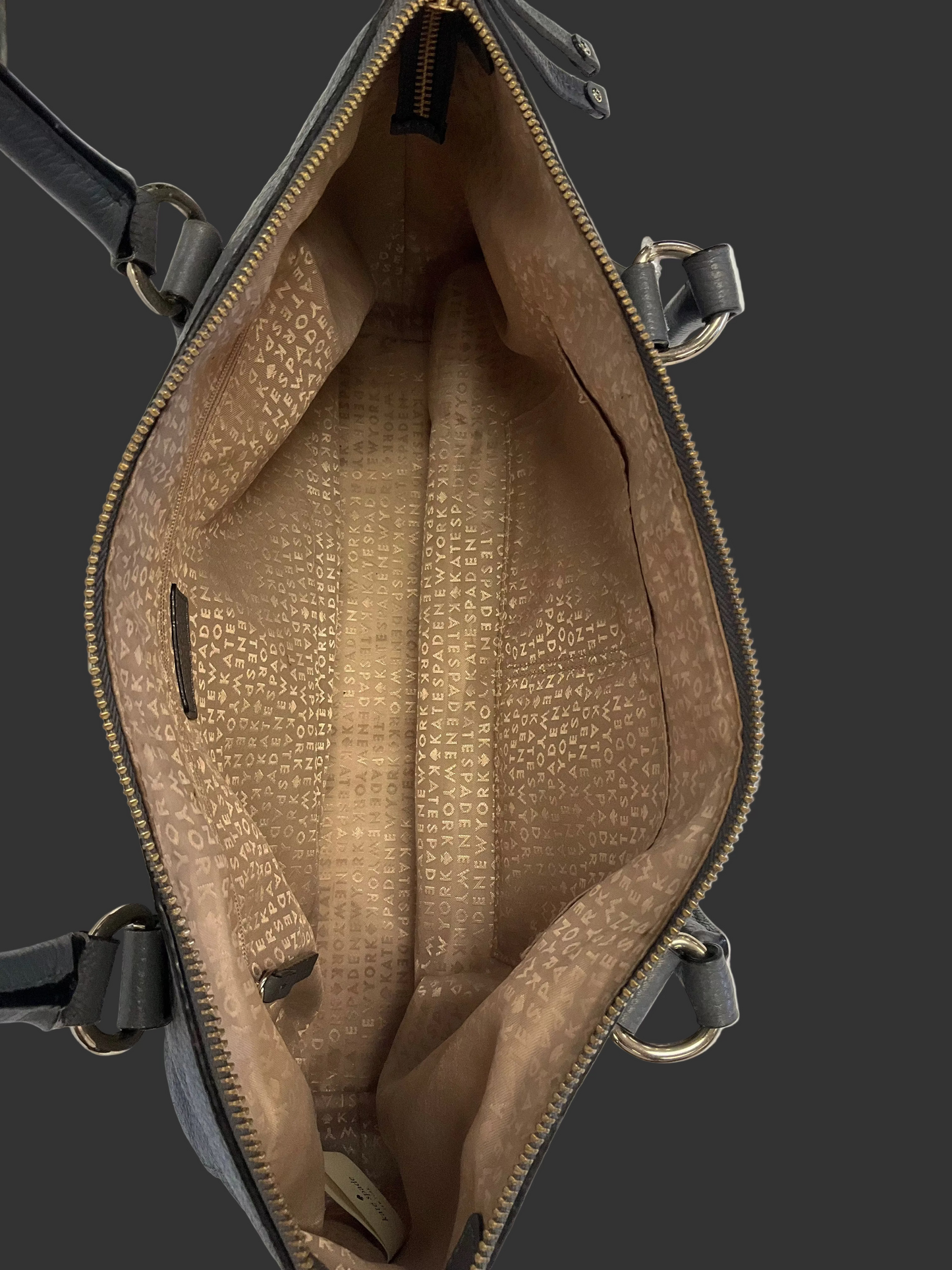 Handbag Designer By Kate Spade In Grey, Size:Large