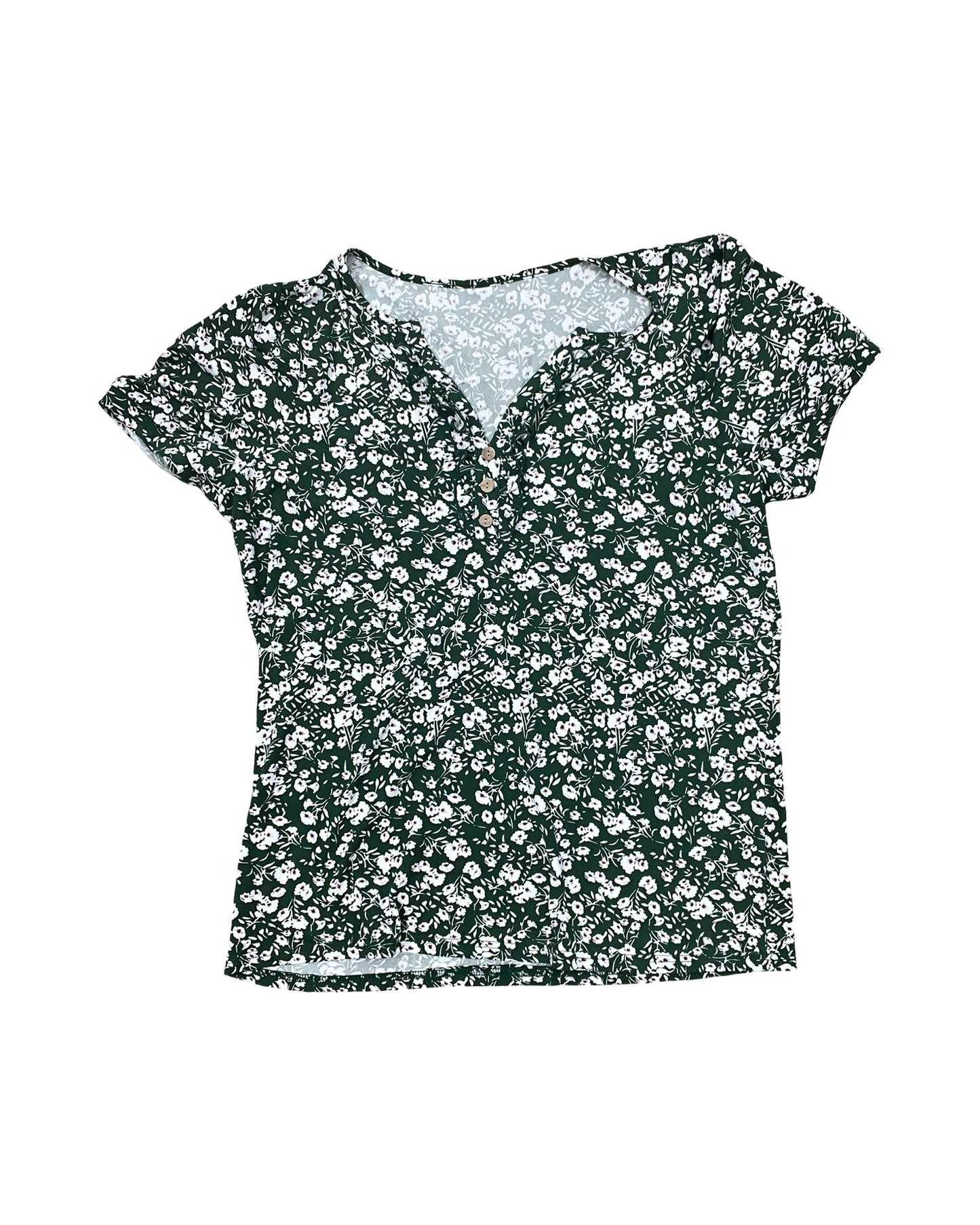 Top Ss By Clothes Mentor In Green & Pink, Size:Xl