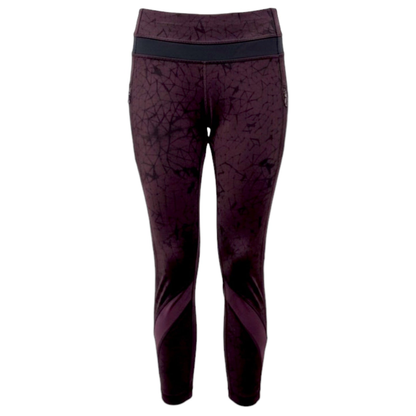 Inspire Tights By Lululemon In Star Crushed Black Cherry Black / Black / Black Cherry, Size: 8
