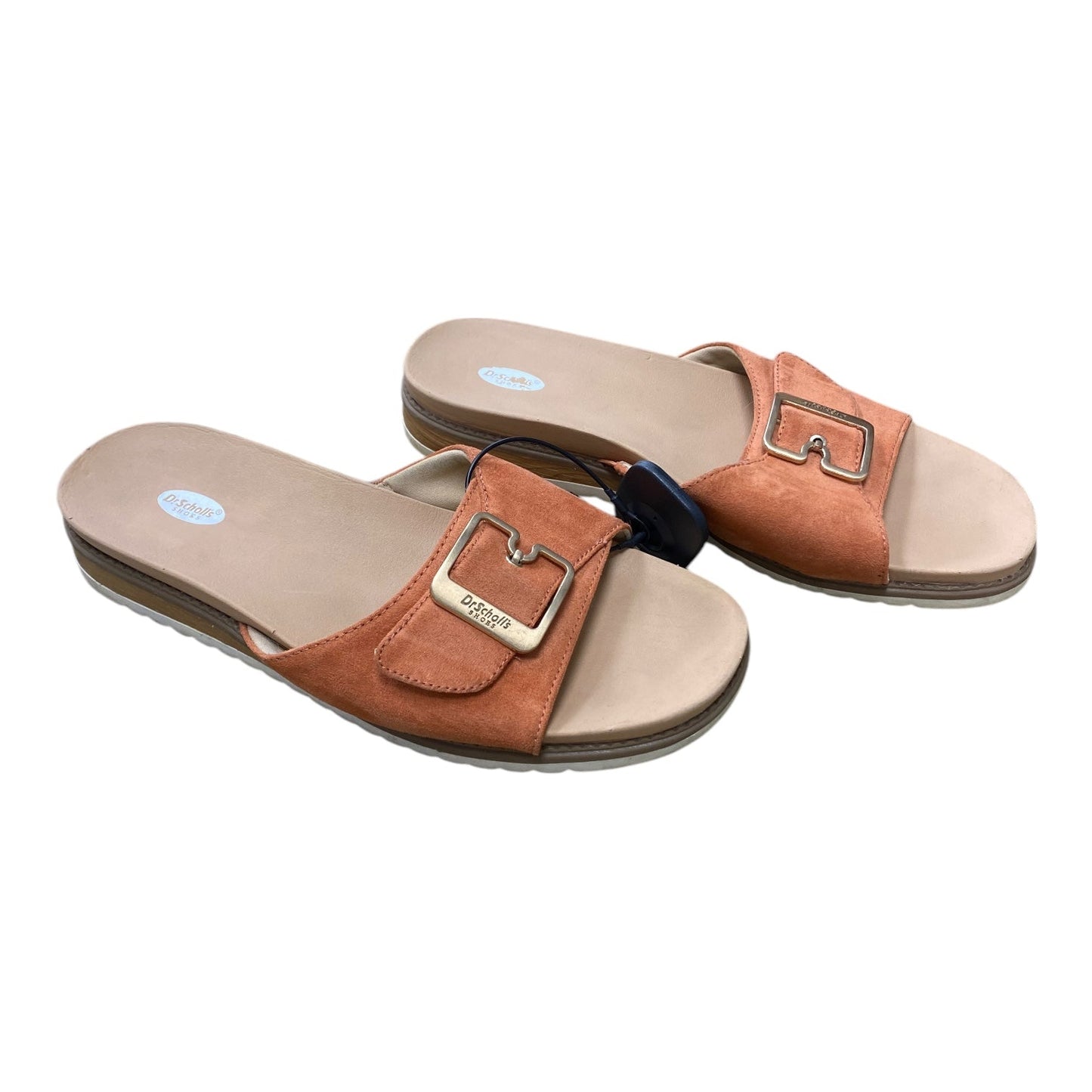 Sandals Flats By Dr Scholls In Orange & Tan, Size:9.5