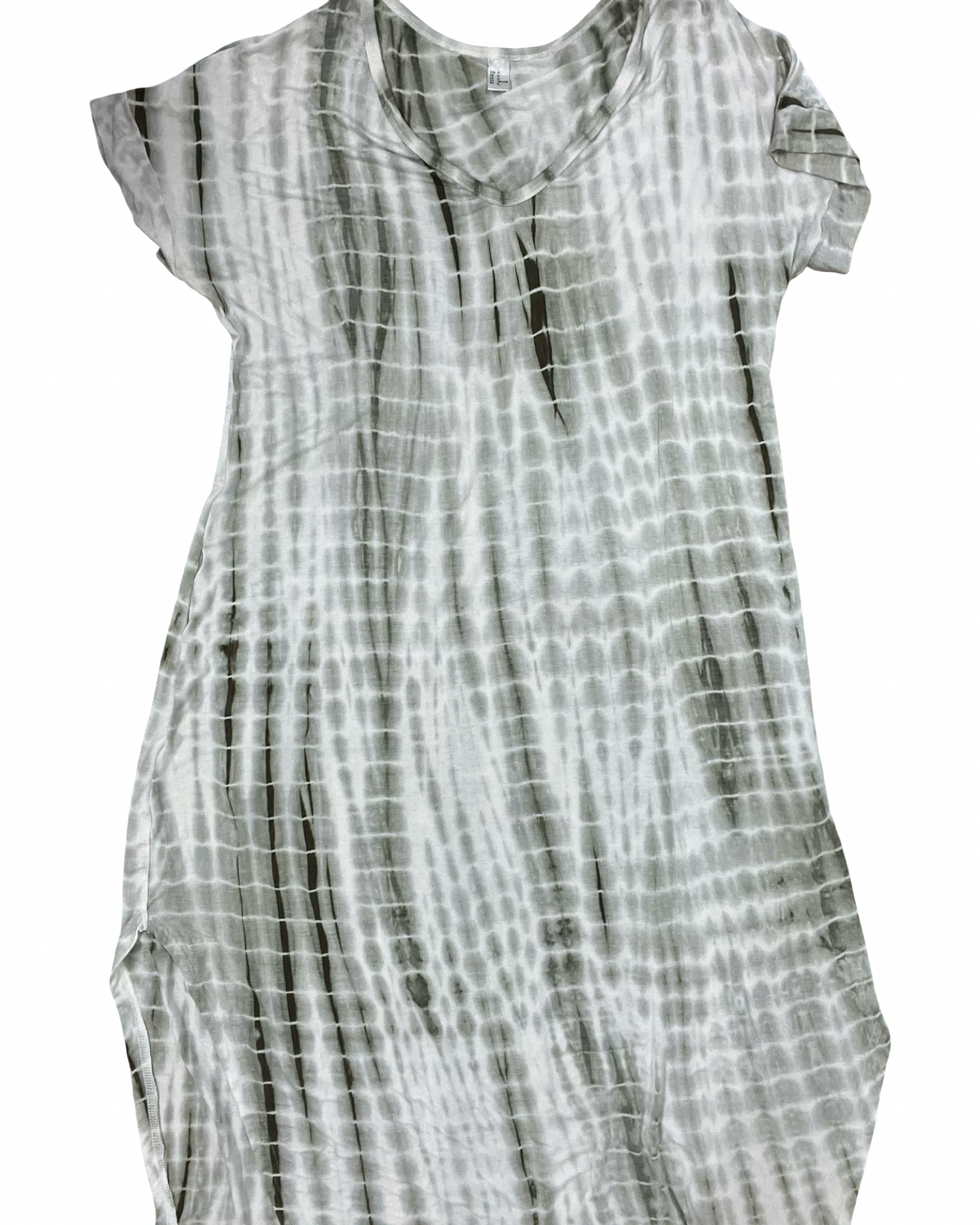 Dress Casual Maxi By Clothes Mentor In Green & White, Size:Xl