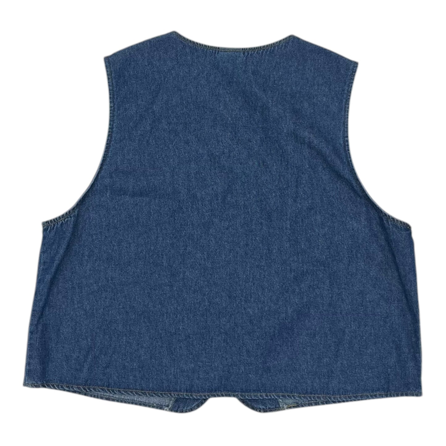 Vest Other By Clothes Mentor In Blue Denim, Size:Xl