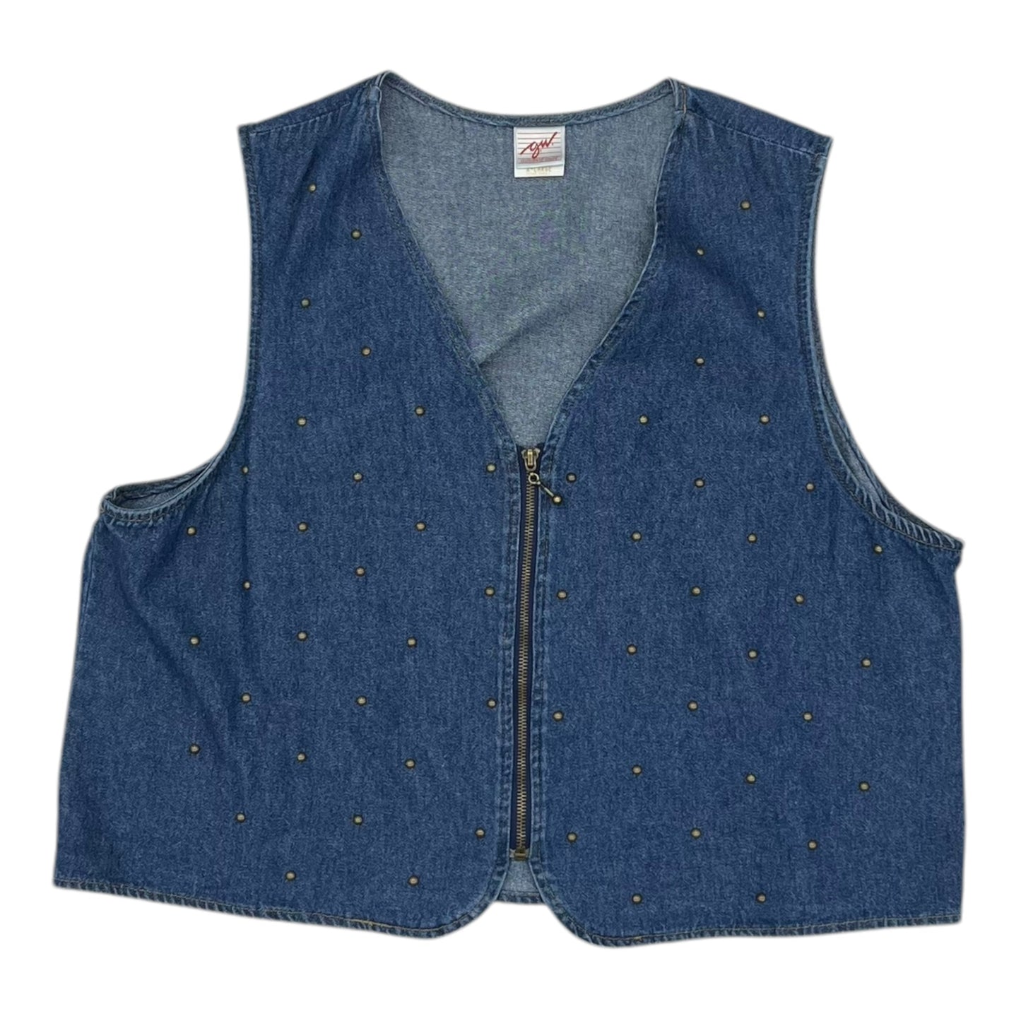 Vest Other By Clothes Mentor In Blue Denim, Size:Xl