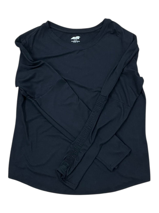 Athletic Top Ls Crewneck By Avia In Black, Size:M
