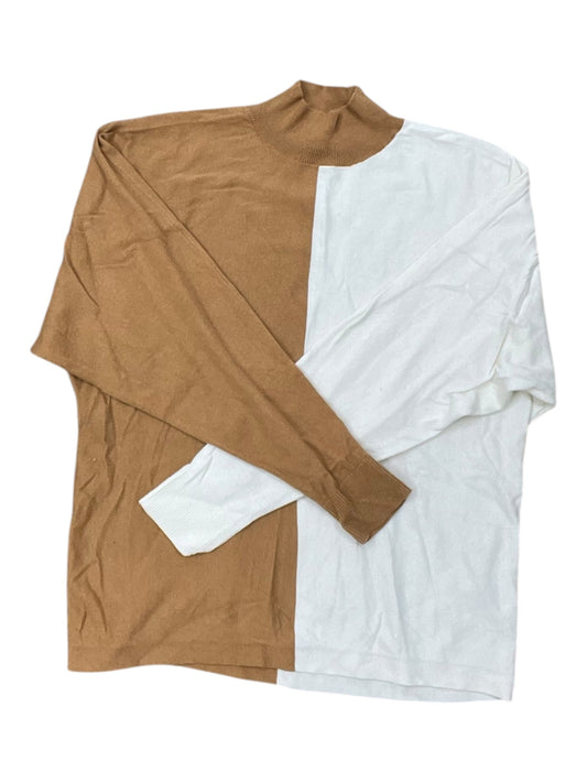 Sweater By Candace Cameron Bure In Brown & White, Size:S