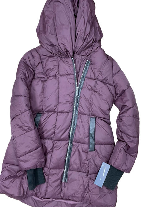 Coat Parka By French Connection In Purple, Size:L