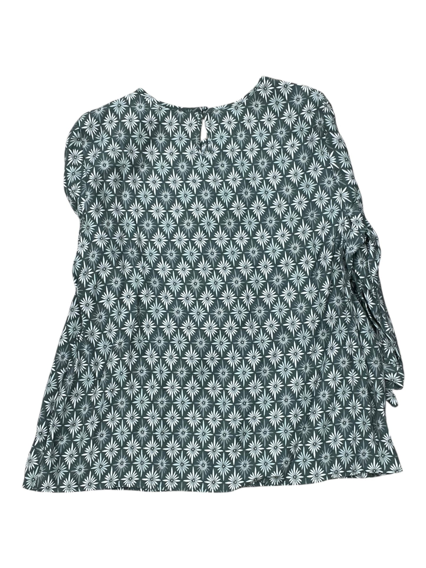 Top 3/4 Sleeve By Christopher And Banks In Green, Size:Xl