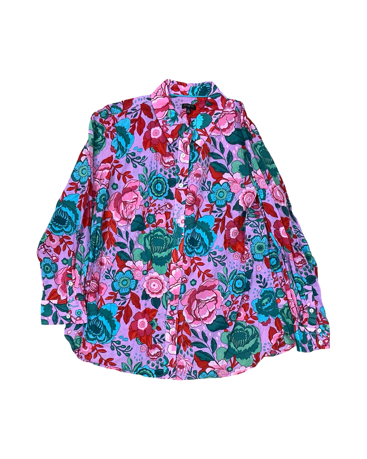 Blouse Ls By Talbots In Multi, Size:1X