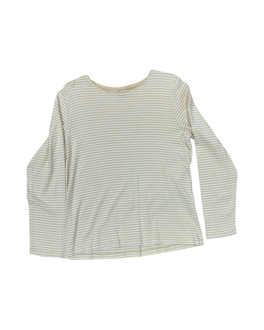 Top Ls By Christopher And Banks In Cream & White, Size:L