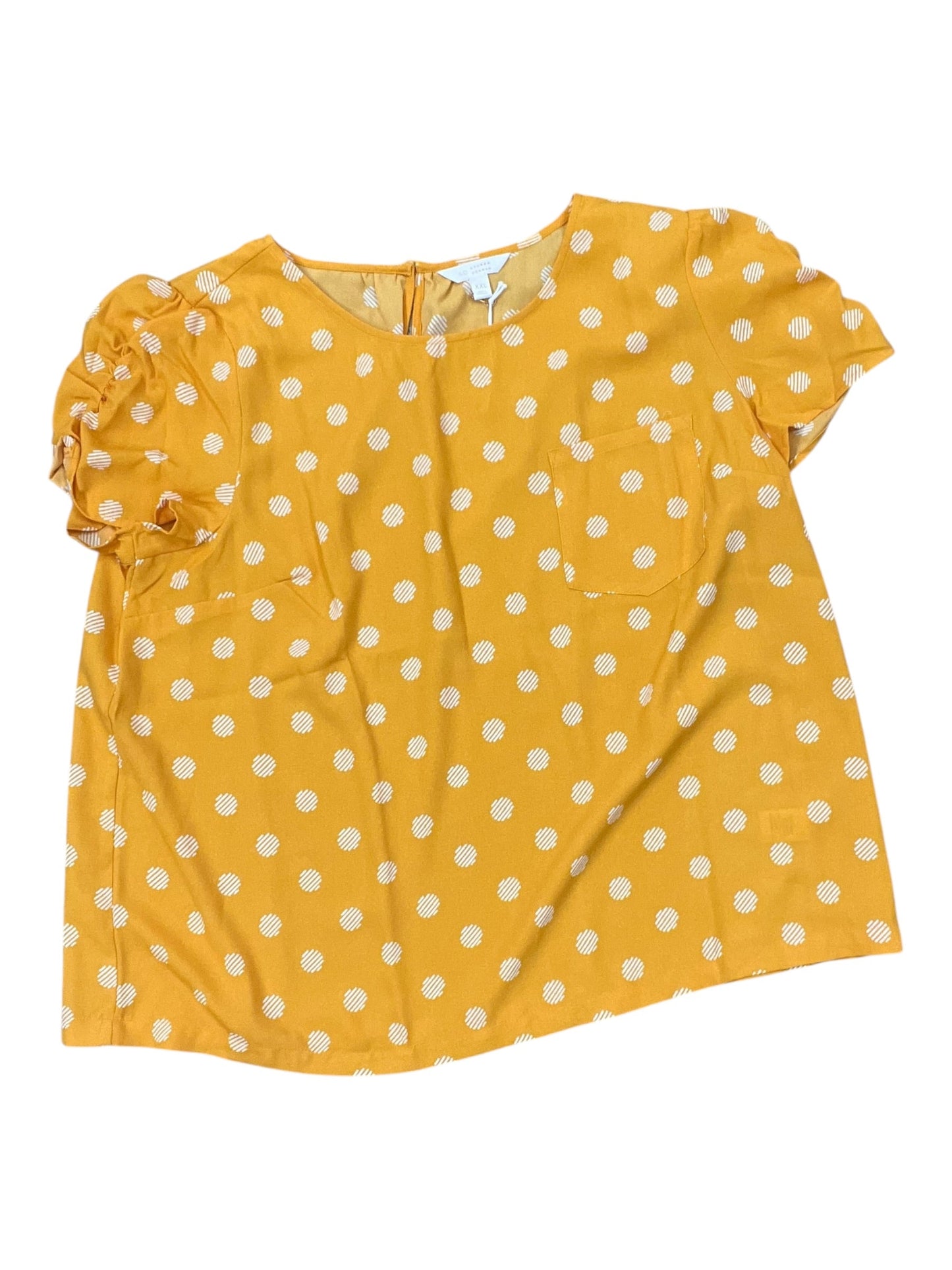 Top Ss By Lc Lauren Conrad In Yellow, Size:1X