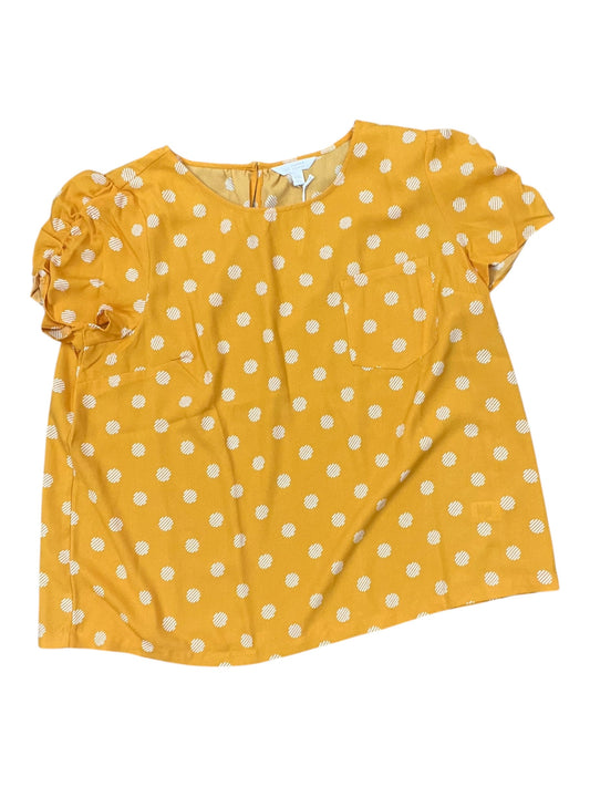 Top Ss By Lc Lauren Conrad In Yellow, Size:1X