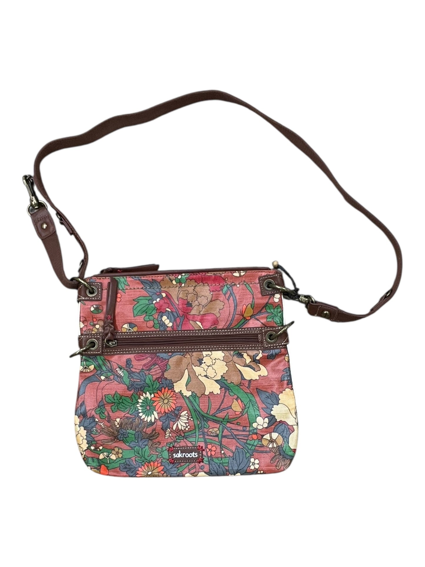Crossbody By Sakroots In Brown & Orange, Size:Medium
