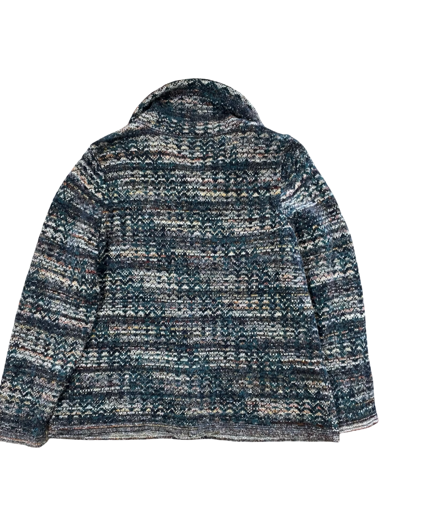 Sweater Cardigan By Christopher And Banks In Brown & Green, Size:Xl