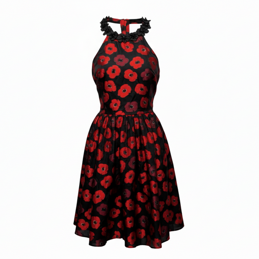 Poppy Jacquard Dress Designer By Kate Spade In Floral Print, Size: 6