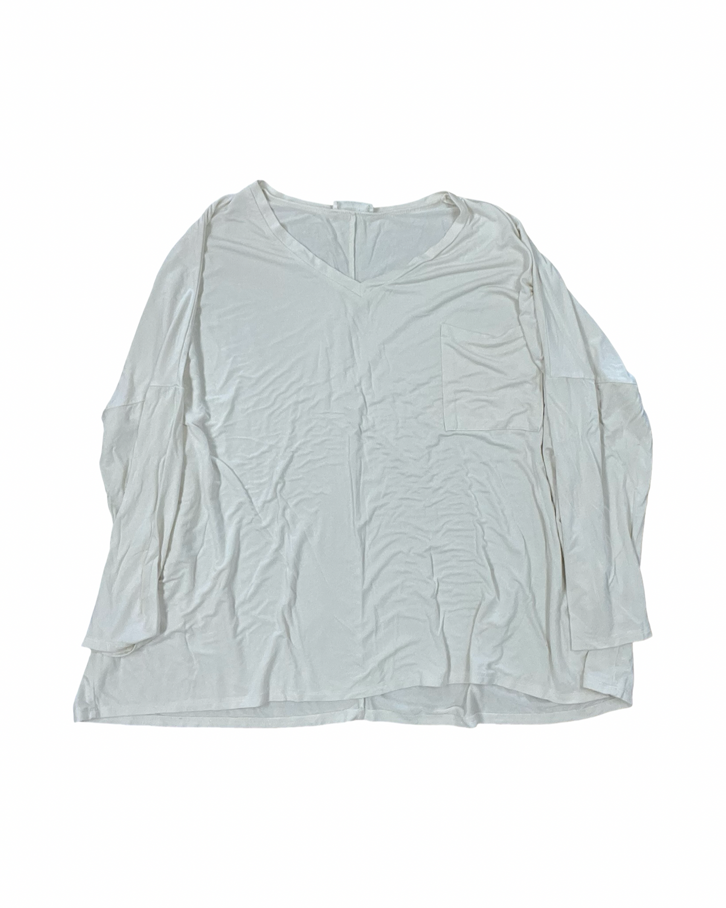 Top Ls By Zenana In Cream, Size:L