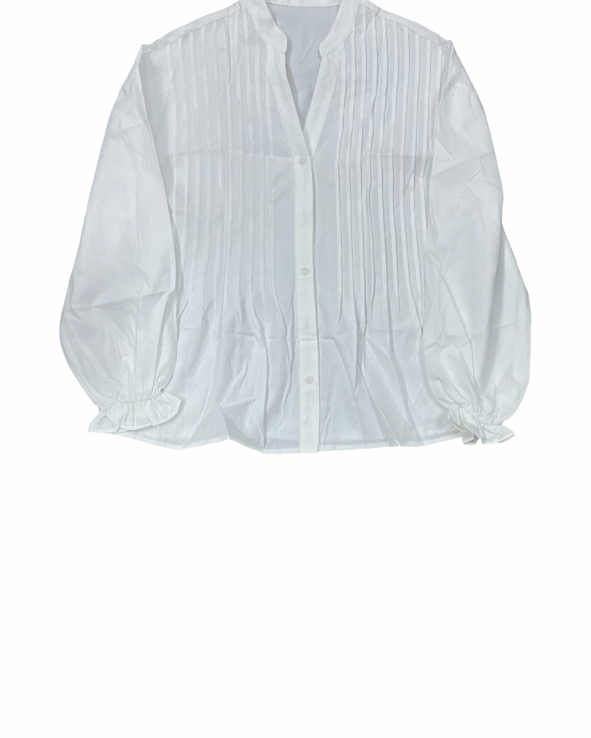 Blouse Ls By Clothes Mentor In White, Size:S
