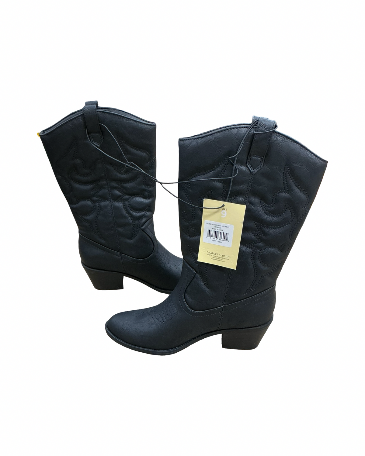 Boots Western By Clothes Mentor In Black, Size:9