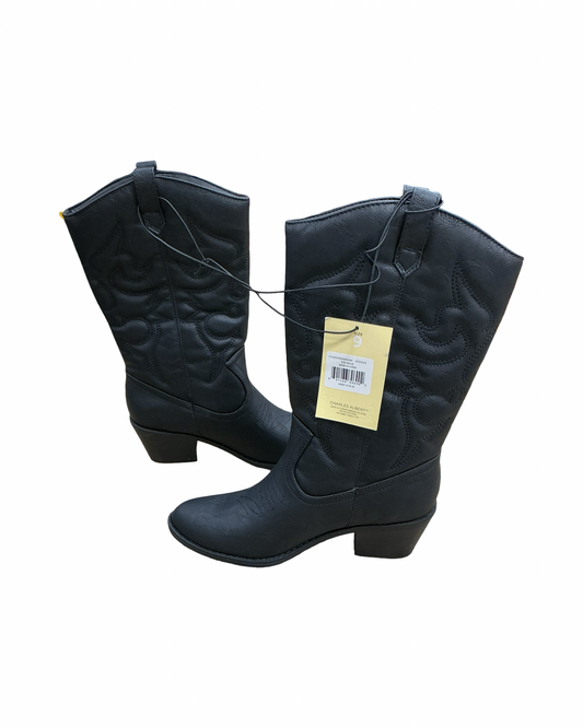 Boots Western By Clothes Mentor In Black, Size:9