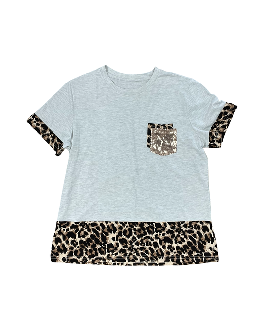 Top Ss By Clothes Mentor In Animal Print, Size:Xl