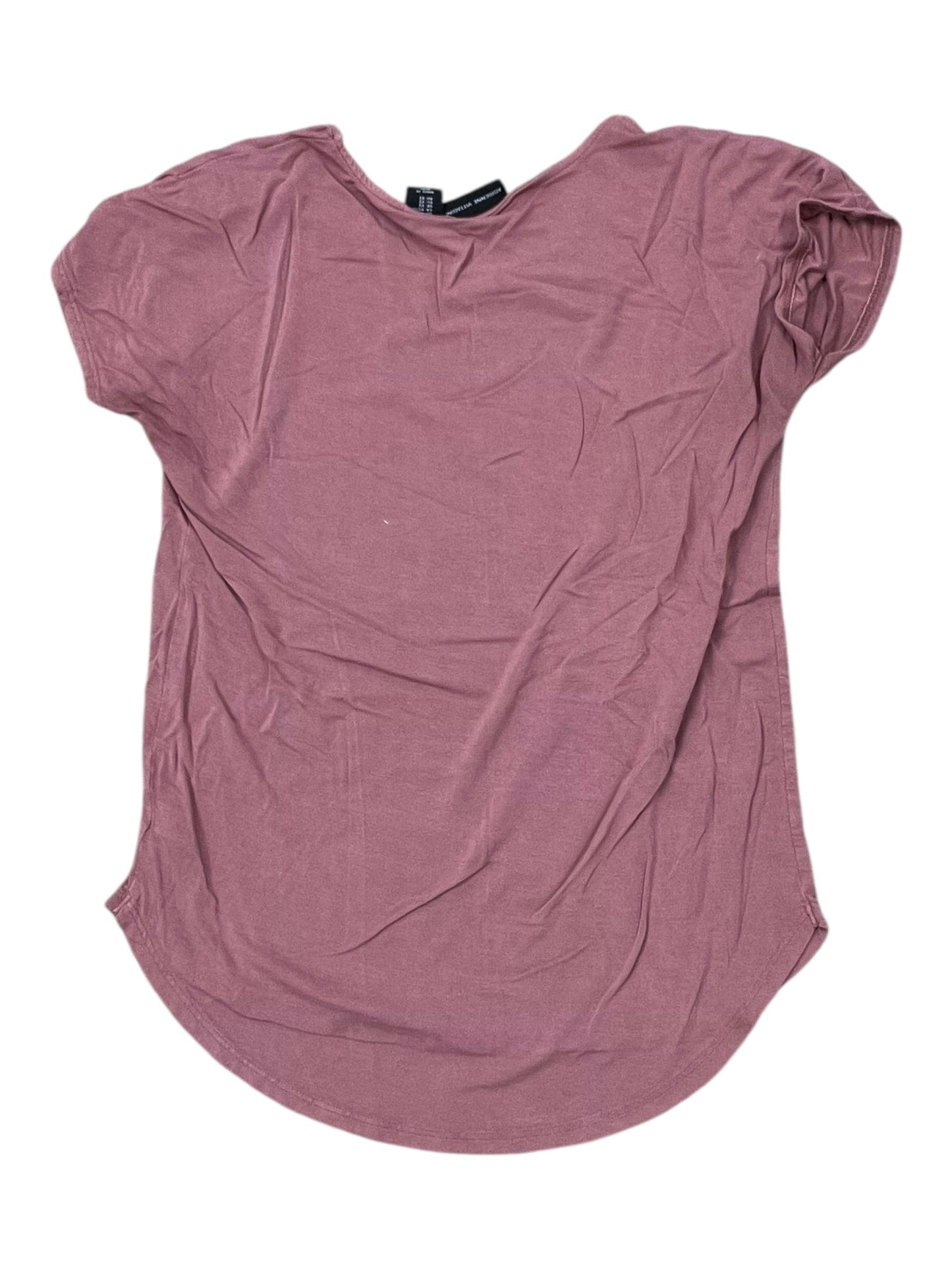 Top Ss Basic By Adrienne Vittadini In Mauve, Size:Xs