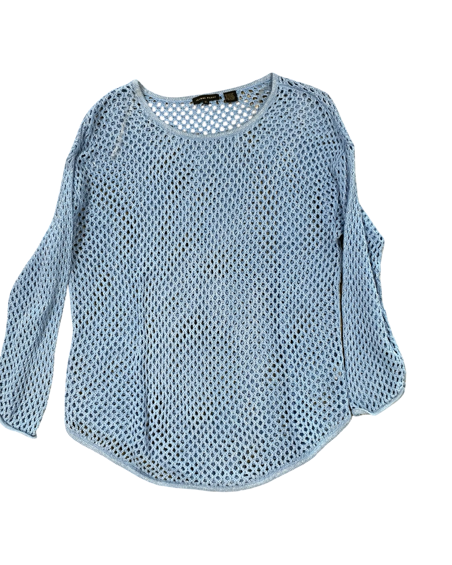Sweater By Jeanne Pierre In Blue, Size:Xl