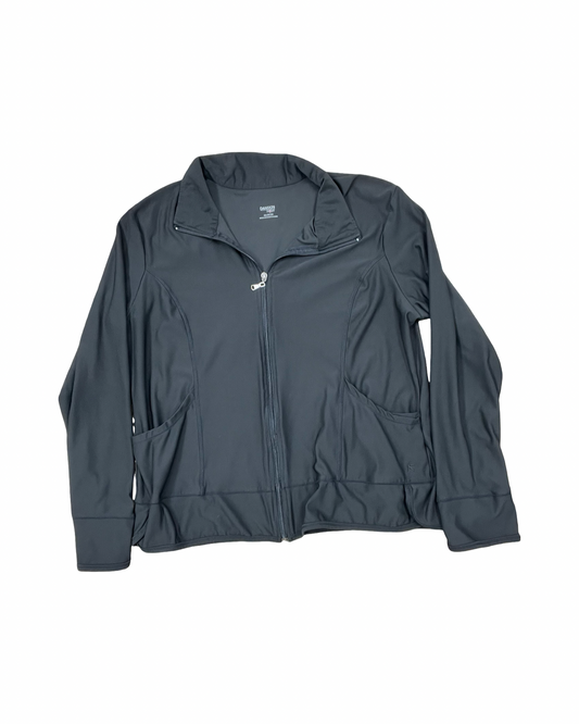 Athletic Jacket By Danskin Now In Black, Size:1X