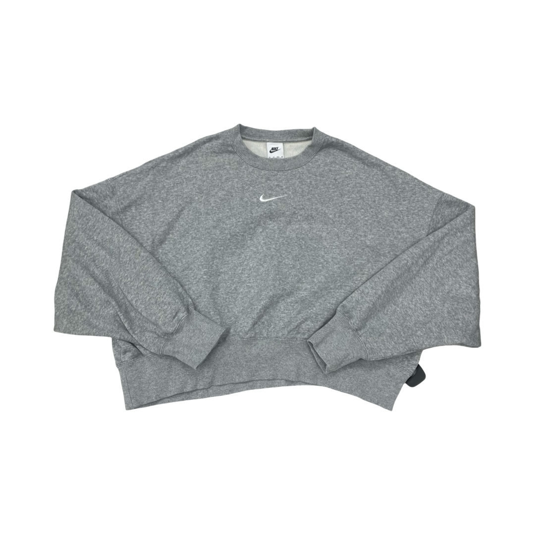 Athletic Sweatshirt Crewneck By Nike Apparel In Grey, Size:Xs