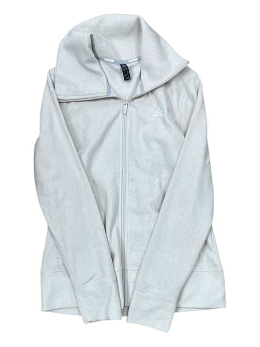 Athletic Jacket By Adidas In Tan, Size:S