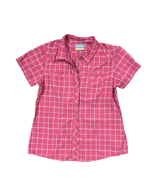 Blouse Ss By Cabelas In Pink, Size:L