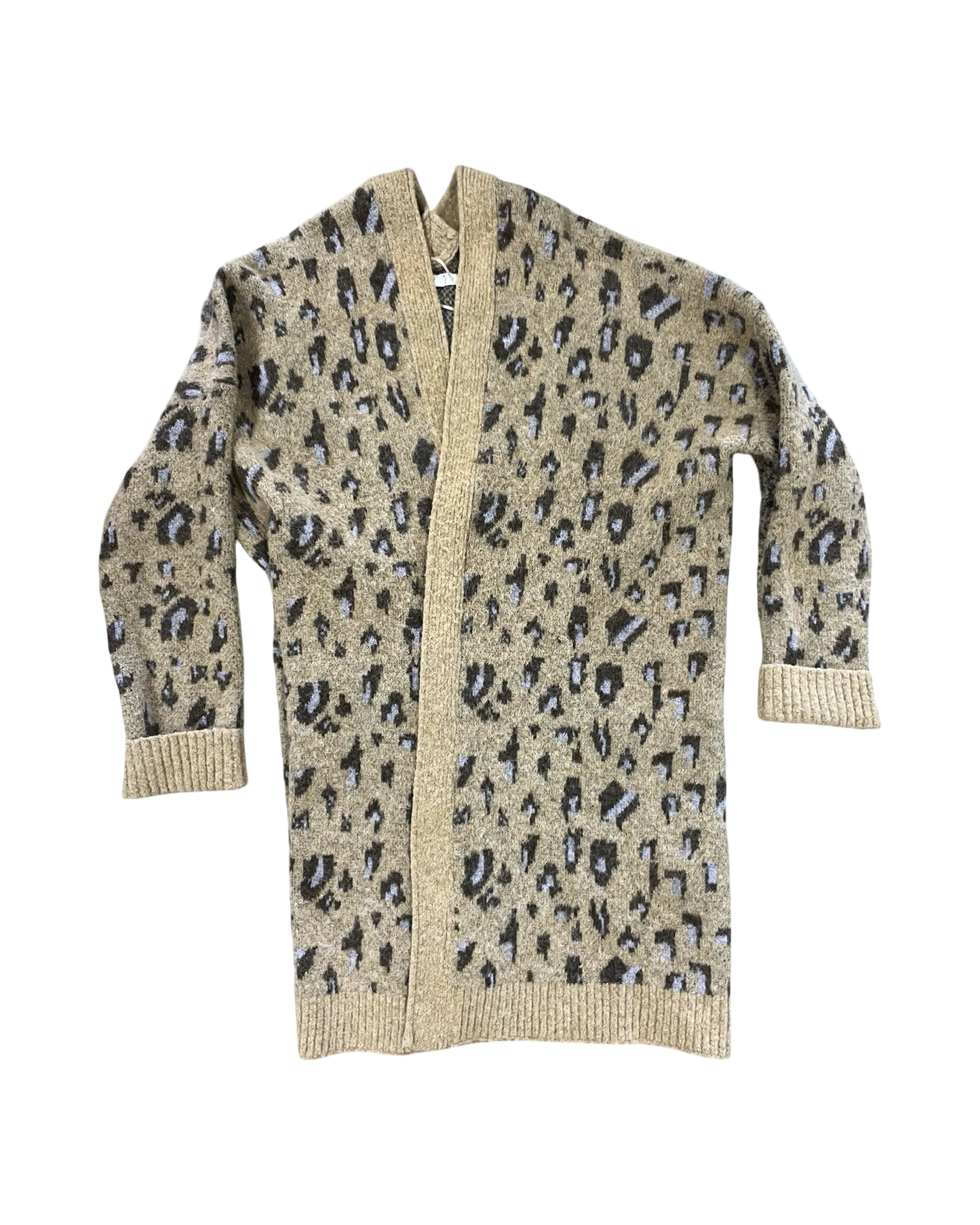 Sweater Cardigan By Easel In Animal Print, Size:L