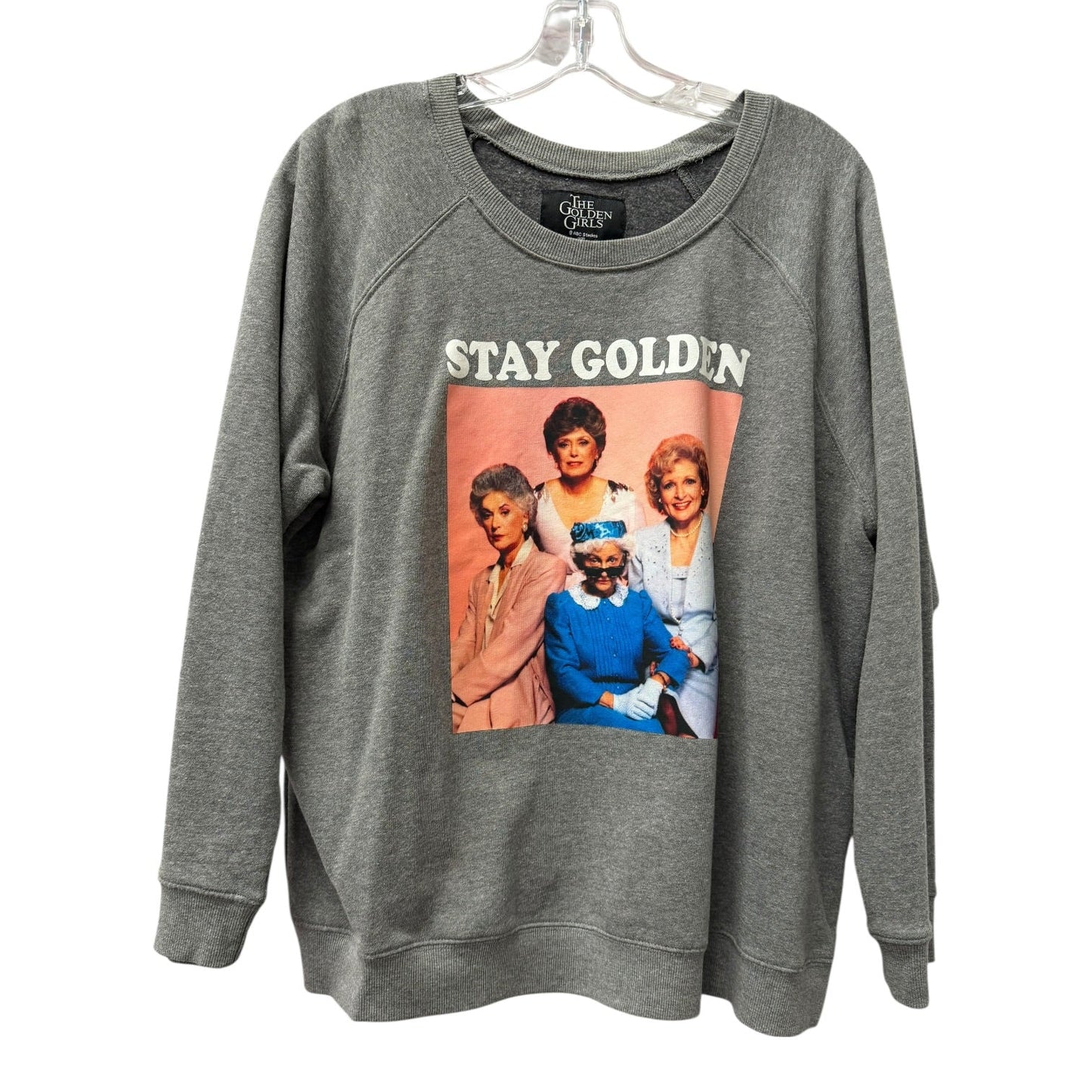 Sweatshirt Crewneck By THE GOLDEN GIRLS  In Grey, Size:2
