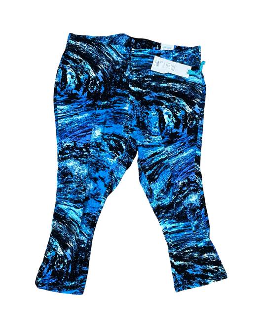 Athletic Leggings Capris By Livi Active In Blue, Size:Xl