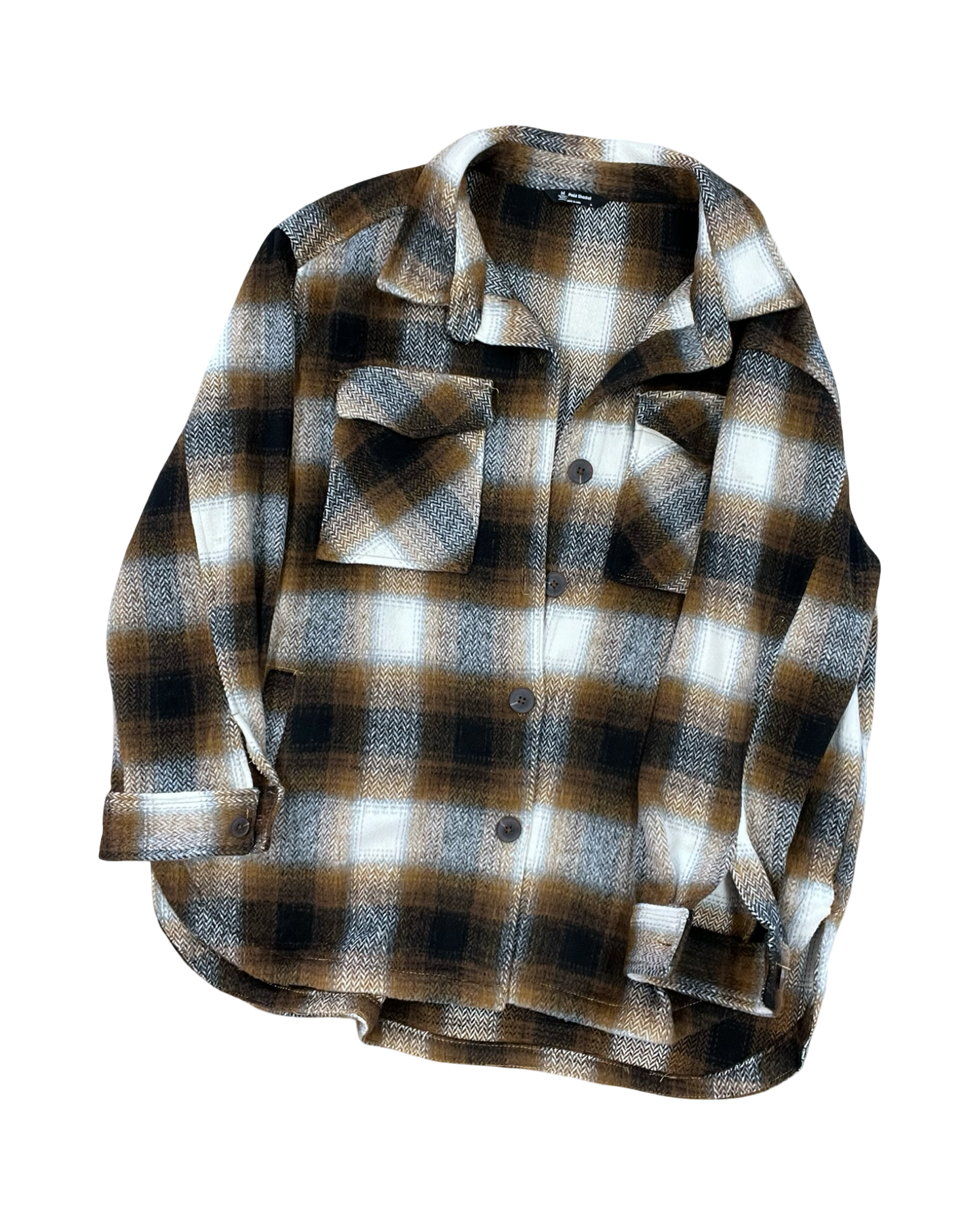 Jacket Shirt By Members Mark In Black & Brown, Size:Xl