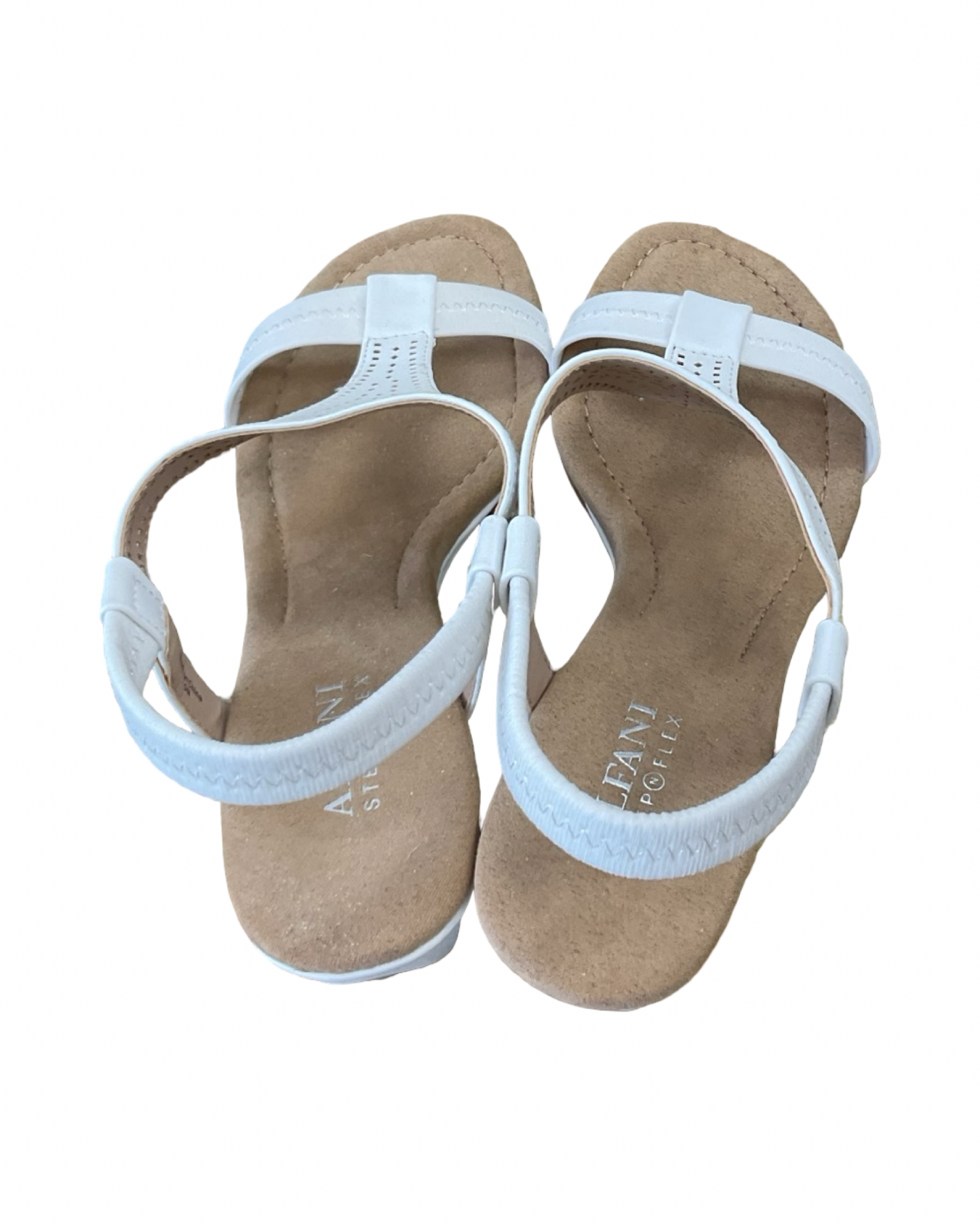 Sandals Heels Wedge By Alfani In White, Size:7.5